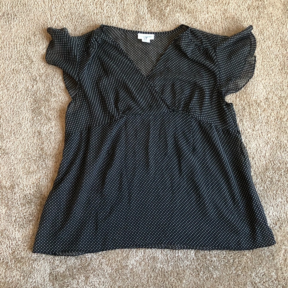 Sheer maternity top